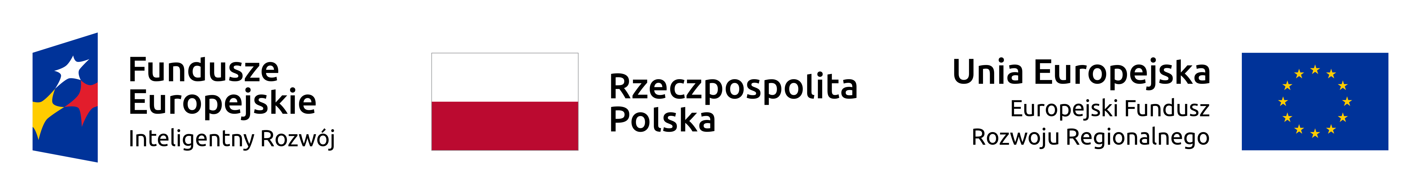 Logos: European Funds Smart Growth, Republic of Poland, European Union — European Regional Development Fund