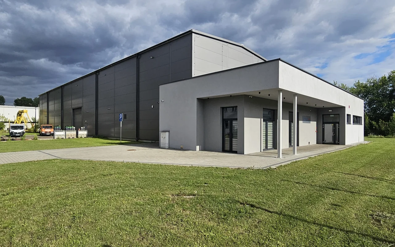 Front of the Montochem plant in Oświęcim